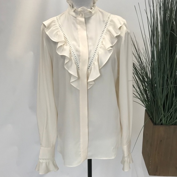 STELLA MCCARTNEY Silk Crepe de Chine Blouse
